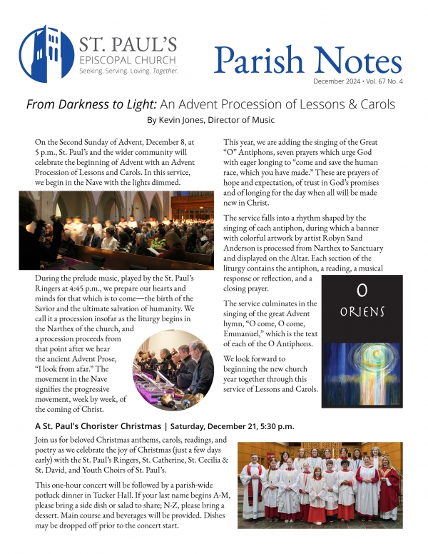 Parish Notes - December 2024