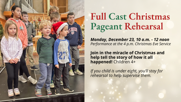 Full Cast Christmas Pageant Rehearsal